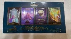 (TOKYO ディズニーシー新作)(新品)ファンタジースプリングス アトラクション ポスター ハイクオリティ ピンバッジ 4種