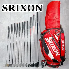 V612 スリクソン メンズ ゴルフ クラブ セット 赤 キャディバッグ 初心者