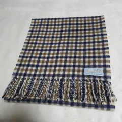 アクアスキュータム カシミア チェック マフラー