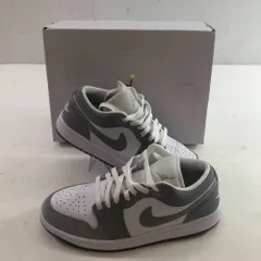 04w5608∞※【中古】 NIKE WMNS AIR JORDAN 1 LOW ナイキ ウィメンズ エアジョーダン 1 ロー DC0774-105 ホワイト/ウルフ グレー-アルミニウム 26cm スニーカー 【八王子店】