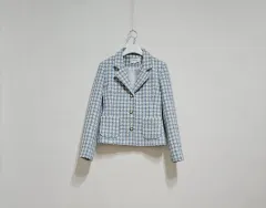 ツイード ブルー ジャケット