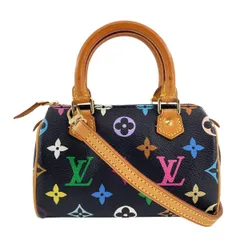 【中古】LOUIS VUITTON ルイ・ヴィトン ミニスピーディ M92644 モノグラム・マルチカラー ノワール ブラック レディース 2WAY ハンドバッグ25012269 RD