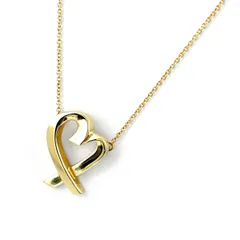 ティファニー TIFFANY&Co. ラビングハート ネックレス YG イエローゴールド ペンダント ネックレス 750 レディース 【中古】