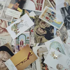 【A】50点 ホーリーカード アンティーク ヴィンテージ ビンテージ 大量 まとめ売り まとめて セット 卸売 セット フランス フレンチ 印刷物 コレクターズ 紙物 コレクション 創作 紙モノ 紙雑貨 レトロ ペーパー おすそ分け ノスタルジック Q201