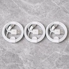 iPhone Lightning充電ケーブル 1m 3個セット 純正互換 USBケーブル ホワイト