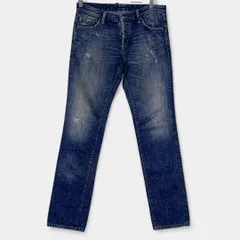 ディースクエアード　スリム　ダメージ加工　ペイント　ジーンズ