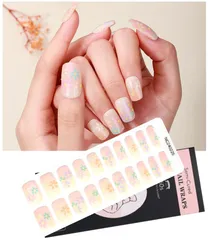 新品 【１級ネイリスト監修】 ジェルネイルシール 硬化タイプ 貼るだけ ジェルネイル ネイルシール セルフネイル (NO.11)