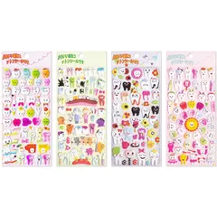 シール 歯ステッカー 可愛い歯型ステッカー 子供向け ご褒美シール 4枚入り 歯のパーティー用 手帳用 DIY用 日記帳用 貼り付け簡単 癒しギフト手作り知育 文房具飾り 1