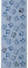 新品 IKS 注染 手ぬぐい 日本製 34×88cm 綿100% 総理生地 (切りっぱなし) (ねこグレー)