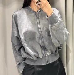 ザラ ジャケット ジップアップ S (起毛o) H&M ZARA