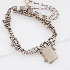 L090 イギリス ヴィンテージ MIRACLE ミラクル ネックレス 天然石 デザイン 英国 アンティーク