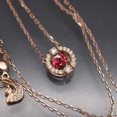 L074 スワロフスキー SWAROVSKI Una ペンダント ネックレス ピンク クリスタル ピンクゴールド ダンシング クリスタル デザイン