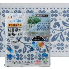 アール(R) 【吸水】 【手洗いOK】 【結露】H-2051 すりガラス用結露吸水断熱パネルフォレスト