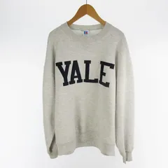 ラッセル RUSSELL ATHLETIC アスレチック 80’S 90’S トレーナー スウェット YALE イエール ロゴ 前V L 裏起毛 グレー ネイビー ヴィンテージ オールド