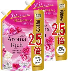 【まとめ買い】 アロマリッチ キャサリン つめかえ用特大 950ml 2個セット 衣料用洗剤 香り 洗濯 消臭 柔軟剤 柔らかさ 洗濯用品 