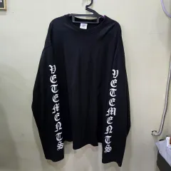 VETEMENTS 袖 ゴシック ロゴ ロングスリーブ ブラック Free