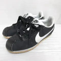 ナイキ NIKE 749864-011 クラシック コルテッツ ナイロン スニーカー シューズ 24cm 黒 ブラック レースアップ