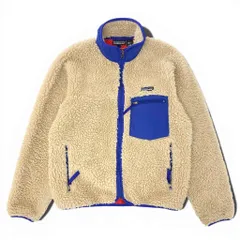 5L22 patagonia パタゴニア Vintage Classic Retro ヴィンテージ クラシックレトロカーディガン 23024 S ベージュ USA製 00s ボアフリースジャケットt18r