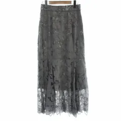 スナイデル SNIDEL カッティングマーメイドレーススカート 1 グレー /AB ■SH