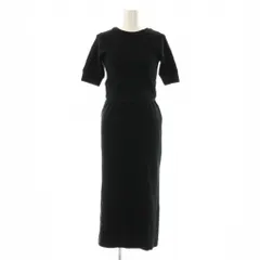 ハーリップトゥ Her lip to 2Way Ribbed Dress ワンピース タイト S ブラック /ES ■OS