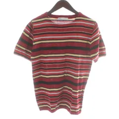 ロンハーマン Ron Herman 半袖ニット カットソー Tシャツ サマーニット S 赤 レッド ボーダー柄 /KW ■GY58