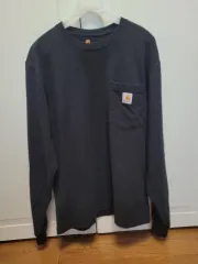 Carhartt カーハート ポケット付き 長袖 ラウンド Tシャツ