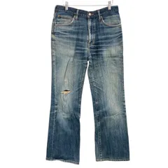 OG34 Wrangler ラングラー ダメージ デニムパンツ ジーンズ ジーパン ブーツカット メンズ 32×33cm ①