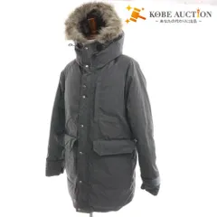 ■ ノースフェイス シェラパーカー ダウンジャケット アウター ファスナー ポケット フード メンズ L グレー系