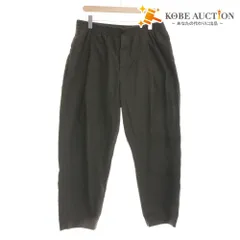 ■ HERMES エルメス パンツ 長ズボン ボトムス 無地 ファスナー ボタン ポケット ゴム 紐 メンズ 46 カーキ系のサムネイル