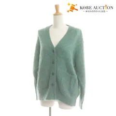 ■ MACKINTOSH PHILOSOPHY カーディガン 長袖 トップス ニット ボタン レディース 38 (M相当) ブルーグリーン