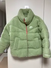 ナイキ フリース ボア ジャケット グリーン