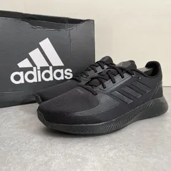 美品 adidas アディダス コアランナー ブラック ランニングシューズ