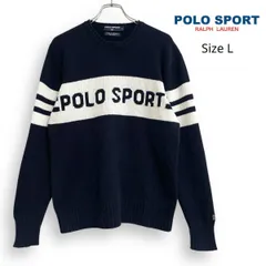 R2568/ 90s POLO SPORT RALPH LAUREN ポロスポーツ ラルフローレン 名作 ヴィンテージ コットン ニット セーター サイズL