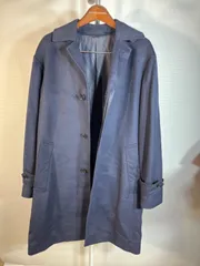 メンズ　コート　カシミヤ　ウール　ネイビー