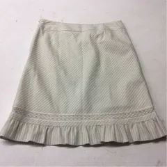 送料無料★美品★Feroux フェルゥ★フレアスカート★タイトスカート★レース★オフホワイト★ボトムス★レディースフリーサイズ#20611snn