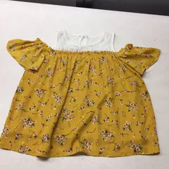 送料無料★美品★INGNI イング★オフショルトップス 花柄シャツ★Mサイズ★黄色#30514sjj9
