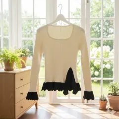 スクエアネック チョルニット F n1731