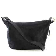 フルラ FURLA ショルダーバッグ ハラコ レザー 黒 /TK