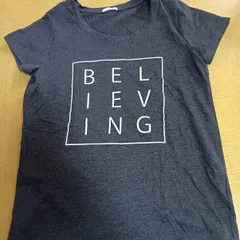 ♡カワイイ系♡【GU／ジーユー】チャコールメランジグレー オーバーシルエット ホワイトロゴ Tシャツ☆　　193.