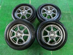 送料込み】A-tech 13インチアルミホイール スタッドレスタイヤ4本