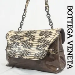☆良品☆ ボッテガヴェネタ　ワンショルダーバッグ パイソン　エナメル　肩掛け