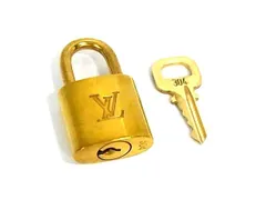 ■美品■ LOUIS VUITTON ルイヴィトン カデナ 南京錠 パドロック 304 鍵 キー ゴールド系 DJ9468
