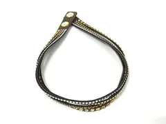 ■極美品■ SWAROVSKI スワロフスキー クリスタル ブレスレット チョーカー アクセサリー レディース グレージュ系 DK9925