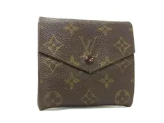 LOUIS VUITTON ルイヴィトン M61660 モノグラム ポルトモネビエ カルトクレディ 三つ折り 財布 ウォレット ブラウン系 DL0861