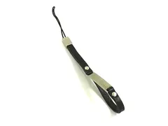 ■美品■ PRADA プラダ レザー キーホルダー キーリング チャーム ブラック系×シルバー系 DL0909