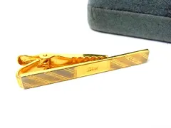 ■美品■ ChristianDior クリスチャンディオール ネクタイピン タイピン ビジネス 紳士 メンズ シルバー系×ゴールド系 DL1117