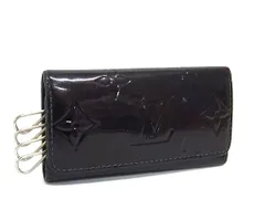 LOUIS VUITTON ルイヴィトン M93517 モノグラムヴェルニ ミュルティクレ4 4連 キーケース 鍵入れ アマラント ボルドー系 DL1440