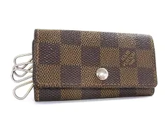 LOUIS VUITTON ルイヴィトン N62631 ダミエ ミュルティクレ4 4連 キーケース 鍵入れ レディース メンズ ブラウン系 DL1871