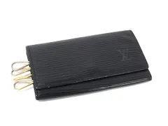 美品 LOUIS VUITTON ルイヴィトン M63822 エピ ミュルティクレ4 4連 キーケース 鍵入れ メンズ レディース ブラック系 DL1874