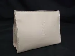 YVESSAINTLAURENT イヴサンローラン レザー ポーチ マルチケース 小物入れ レディース アイボリー系 DL1869
